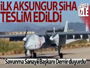 İlk Aksungur SİHA, Deniz Kuvvetleri Komutanlığı'na teslim edildi