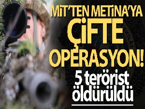 MİT'ten Metina'ya çifte operasyon