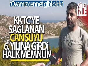 KKTC'ye sağlanan can suyu 6 yılına girdi, halk memnun