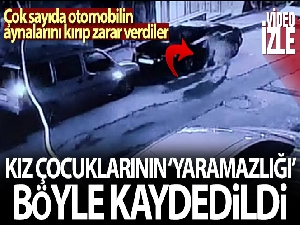 Sultangazi'de park halindeki araçların aynalarını böyle kırdılar