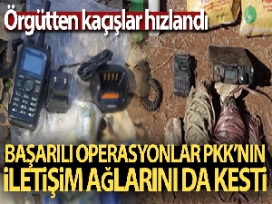 Terör operasyonları PKK'nın iletişim ağlarını da kesti