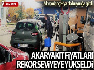Almanlar, Çekya'daki benzin istasyonlarında kuyruğa neden oluyor