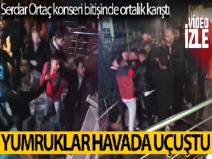 Serdar Ortaç konseri sonrası yumruklar havada uçuştu