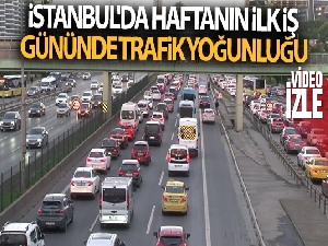 İstanbul'da haftanın ilk iş gününde trafik yoğunluğu
