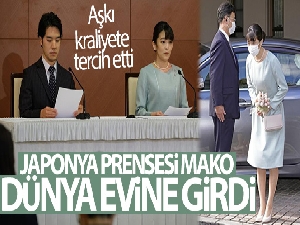 Aşkı kraliyete tercih eden Japonya Prensesi Mako dünya evine girdi