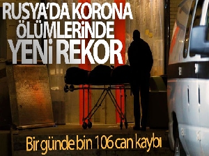 Rusya, koronada bir günde bin 106 can kaybı ile yeni bir rekor kırdı