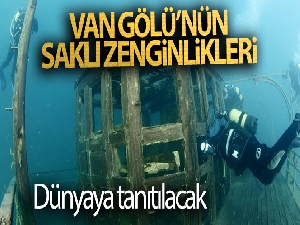Van Gölü'nün dibindeki kalıntılar dünyaya tanıtılacak