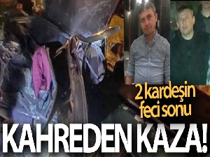 Motosiklete çarpan otomobil ardından karşı yönden gelen kamyonla çarpıştı: 2 kardeş öldü, 1 yaralı