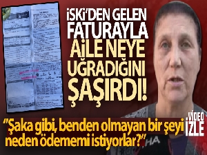 Gelen su faturası dudak uçuklattı