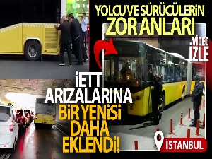 Bahçelievler'de İETT otobüsü arıza yaptı