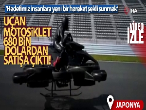 Japonya'da uçan motosiklet 680 bin dolardan satışa çıktı