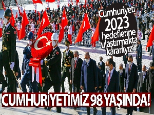 Cumhuriyetimiz 98 yaşında! Anıtkabir'de 29 Ekim Cumhuriyet Bayramı Töreni