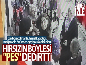 Çaldığı eşofmanla, hırsızlık yaptığı mağazanın önünden geçince olanlar oldu