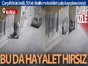 Hayalet hırsız beyaz çarşaf giydi, böyle çaldı