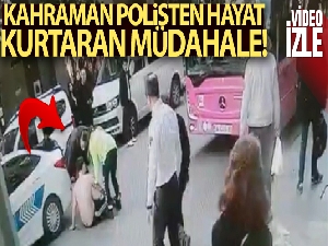 Nişantaşı'nda kadın trafik polisinden hayat kurtaran müdahale