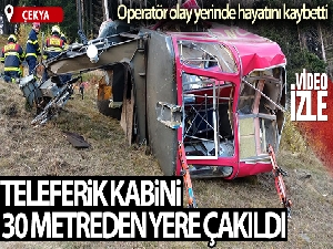 Çekya'da teleferik kabini 30 metreden yere çakıldı: 1 ölü
