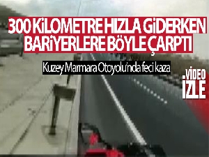Hız yapan motosiklet sürüsü bariyerlere çarparak hayatını kaybetti