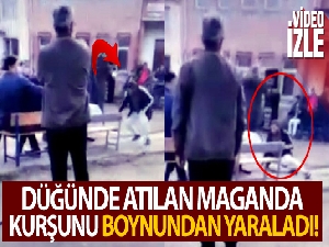Düğünde atılan maganda kurşunu sonrası boynundan işte böyle yaralandı
