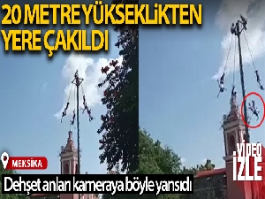 20 metre yükseklikten yere çakıldı