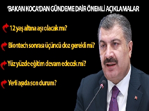 Bakan Koca'dan okulların kapanmasıyla ilgili önemli açıklama