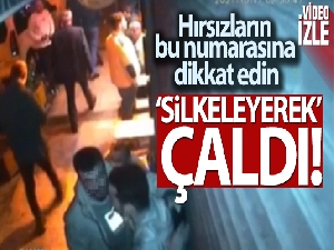Taksim'de 'silkeleme' yöntemiyle hırsızlık: Kaşla göz arasında telefonu çaldı