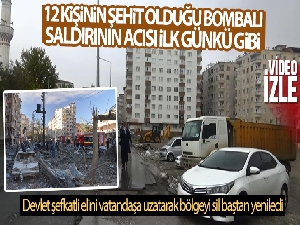 Diyarbakır'da 12 kişinin şehit olduğu bombalı araç saldırısının acısı ilk günkü gibi
