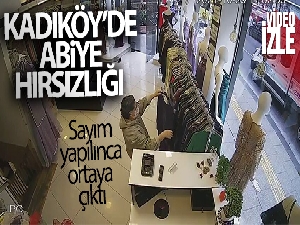 Kadıköy'de abiye hırsızlığı kamerada