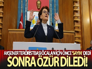 Akşener teröristbaşı Öcalan için 'sayın' ifadesini kullandı