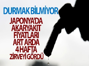 Japonya'da akaryakıt fiyatları art arda 4 hafta zirveyi gördü