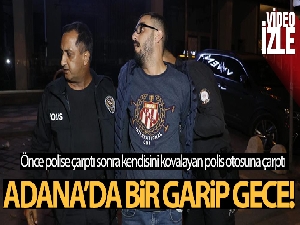 Önce polise çarptı sonra kendisini kovalayan polis otosuna çarptı, yaya olarak kaçarken yakalandı