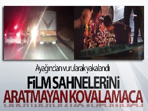 Arnavutköy'de film sahnelerini aratmayan kovalamaca kamerada