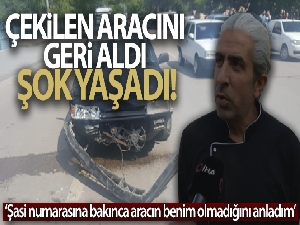 Borcu yüzünden çekilen aracını 2 yıl sonra teslim aldı, şok yaşadı