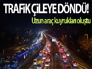 İstanbul'da cuma trafiği çileye döndü, veriler yüzde 78'e ulaştı