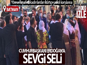 Batman'da Cumhurbaşkanı Erdoğan'a sevgi seli