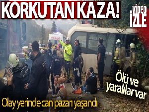 Sarıyer'de minibüs kazası: Ölü ve yaralılar var