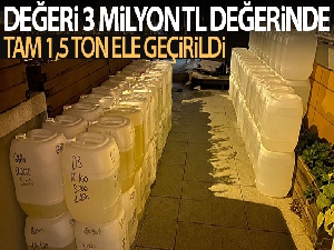 Esenler'de 1,5 ton kaçak alkol ve 3 milyon TL değerinde parfüm ele geçirildi
