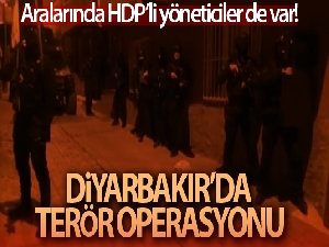Diyarbakır'da terör operasyonu: 18 gözaltı