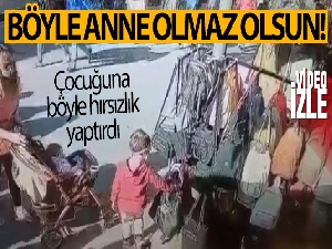 Bursa'da küçük çocuğa hırsızlık yaptırdı