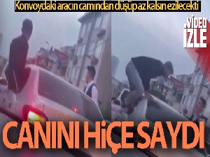 Maltepe'de düğün konvoyunda tehlikeli hareketler kamerada