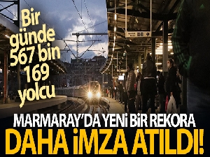 Marmaray'da yeni bir rekora daha imza atıldı
