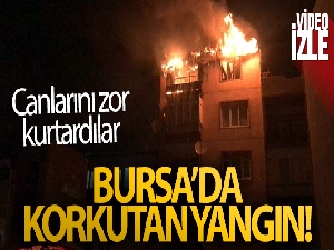 Gemlik'te korkutan yangın: Bina sakinleri canlarını zor kurtardı, 1 kişi zehirlendi