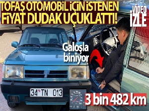 200 bin TL'ye satışa koyulan Tofaş otomobil görenleri şaşırttı