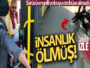 Bursa'da engelli bir kişi özel halk otobüsüne alınmadı