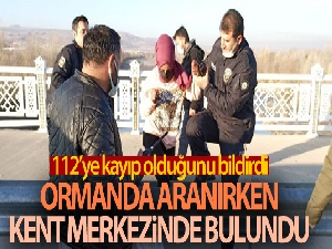 Geceden bu yana ormanda arandı, cep telefonu elinde bulvarda bulundu