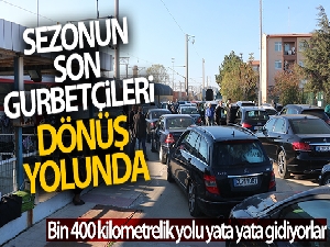 Sezonun son gurbetçileri dönüş yolunda arabalı treni tercih etti