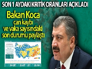 Sağlık Bakanlığı, Türkiye'nin son 24 saatlik korona virüs tablosunu açıkladı