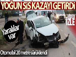 Sis nedeniyle meydana gelen kazada 1'i çocuk 5 kişi yaralandı