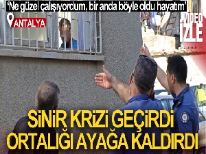 Sinir krizi geçiren madde bağımlısı 'süper' genç evde kırılmadık eşya bırakmadı