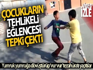 Çocukları yumruk yumruğa dövüştürüp, “vur vur” tezahüratı yaptılar