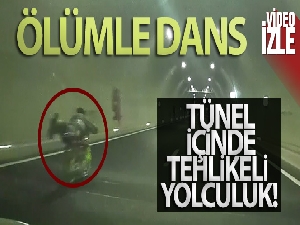 Motosikleti yatarak sürdü